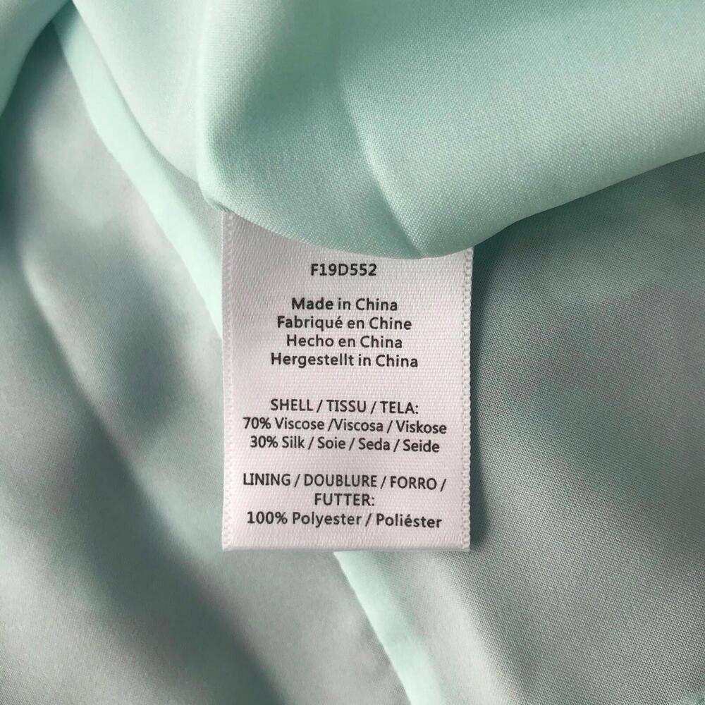 NWT Rachel Zoe - Green Gingko leaf print dress, L - Picture 8 of 9